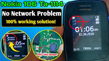 "Nokia 106 Ta-1114" No Network Solution | All Keypad Mobile "No Service" Problem Solution!
