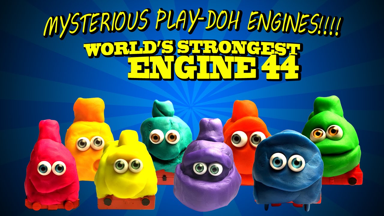 MYSTERIOUS PLAY-DOH ENGINES ! Thomas and Friends 44 World's Strongest Engine Trackmaster STOP MOTION
