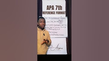 APA 7th Reference style. full video attached here #education #research