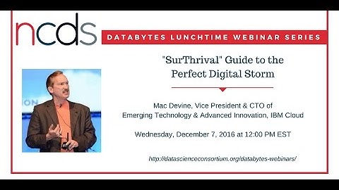 NCDS DataBytes Webinar Series: SurThrival Guide to the Perfect Storm