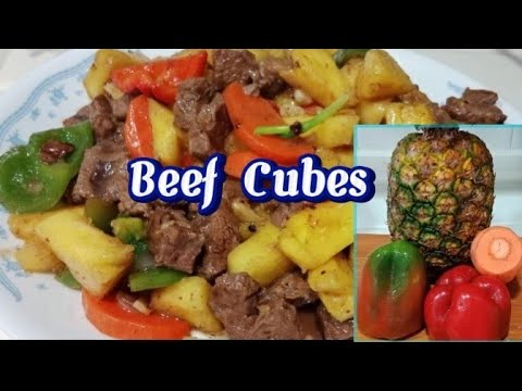 BEEF CUBES WITH PINEAPPLE - Lutong bahay @josie1017 ( 5.44 ) BEEF CUBES WITH PINEAPPLE - Lutong bahay @josie1017 ( 5.44 )