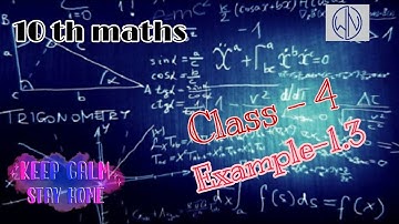 Class - 4 | 10th Maths | UNIT -1 | Relation & Function | Example -1.3 - By Nivetha Bharathi