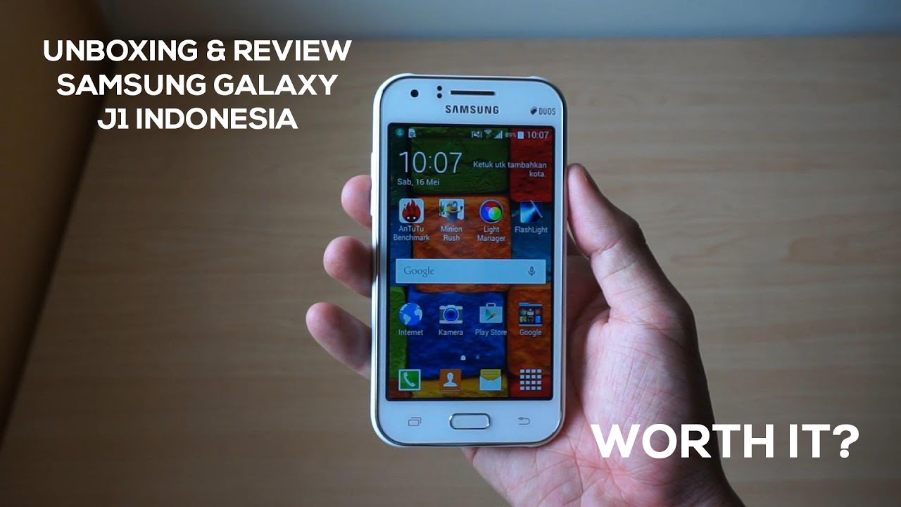 Unboxing Review Samsung Galaxy J1 Indonesia YouTube