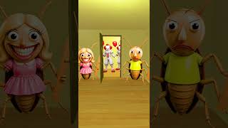 Can Baldi Cockroach Family Hide From Nextbots In Liminal Hotel #garrysmod