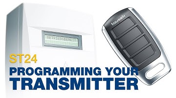Programming a new transmitter for ST24