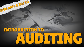 INTRODUCTION TO AUDITING