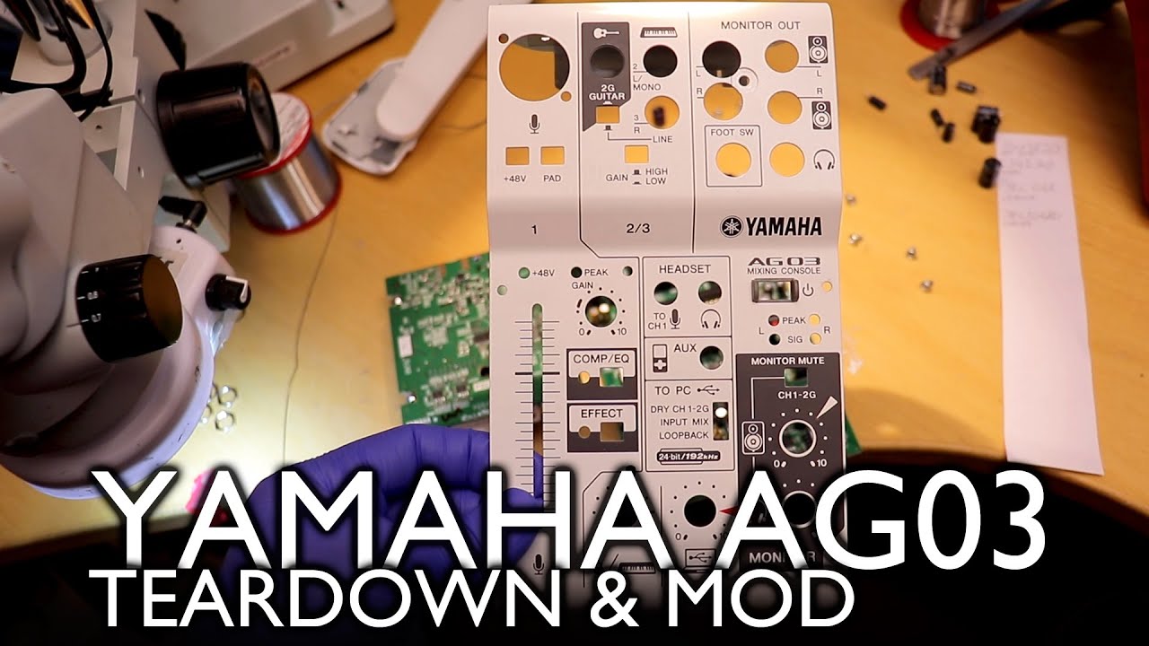 Yamaha AG teardown & mod that doesn't work right