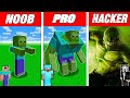 MUTANT ZOMBIE CHALLENGE - NOOB vs PRO vs HACKER / Minecraft Battle Animation