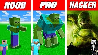 MUTANT ZOMBIE CHALLENGE - NOOB vs PRO vs HACKER / Minecraft Battle Animation