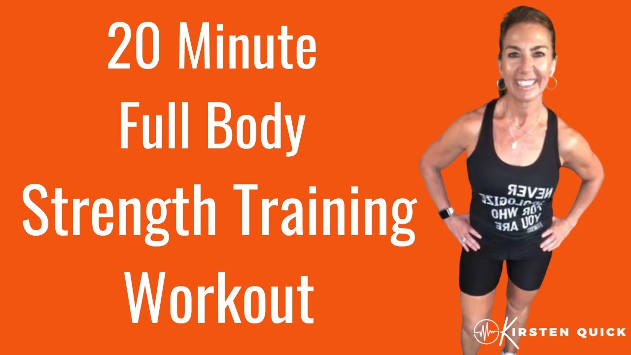 20 Minute FullBody Strength Training Workout With Weights YouTube