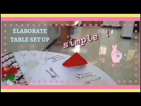 Como elaborar TABLE SET UP✨