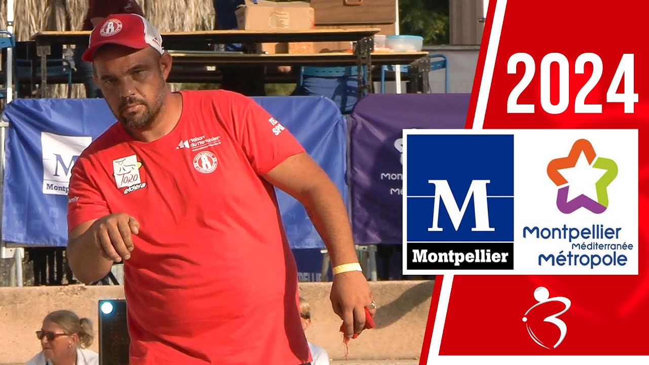 Miniature : 16e HATCHADOURIAN vs BOURDON : International triplette à pétanque Montpellier 3M 2024