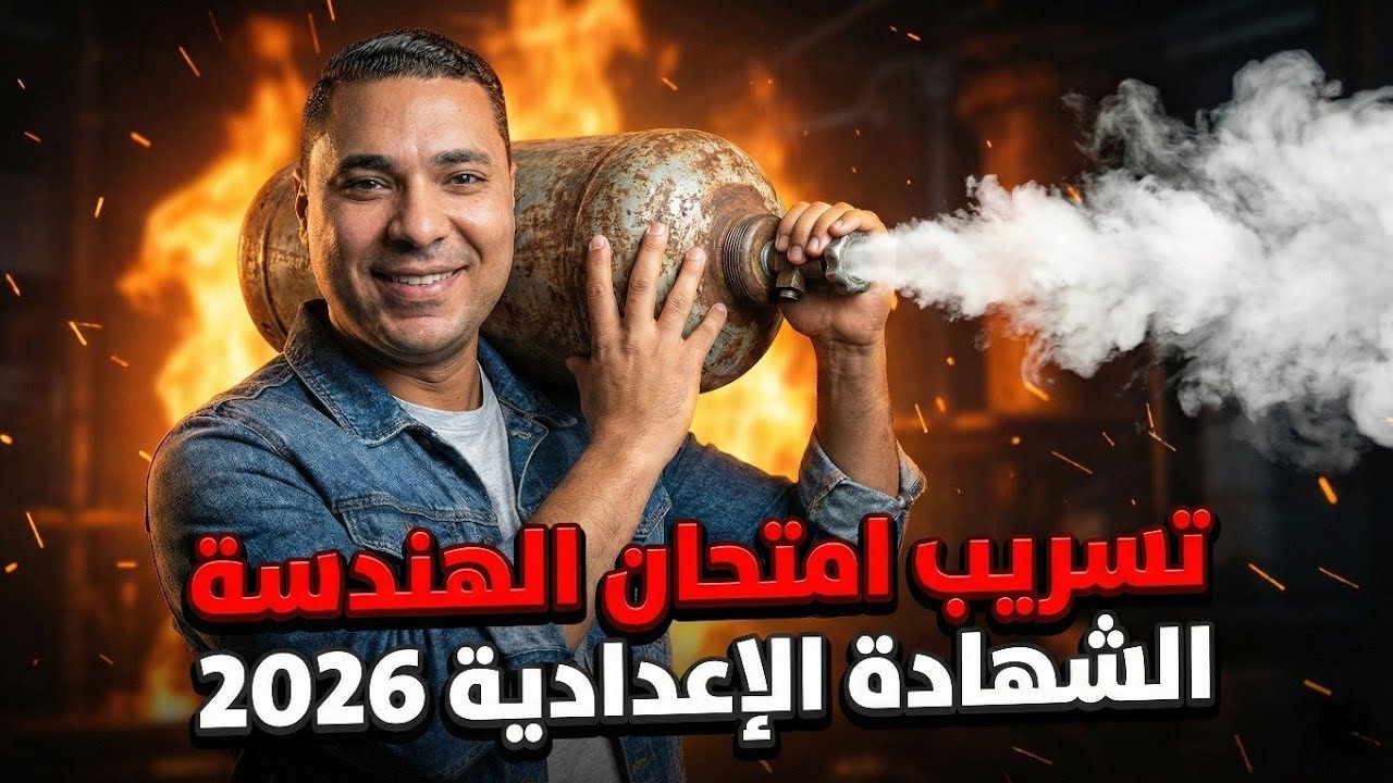 تسريب امتحان الهندسة 3 إعدادي 2026 | الحق شوف الأسئلة قبل الحذف! (بالحل النموذجي)