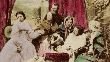 Colorized 3D Stereoscopic Photographs of Victorian Domestic Scenes (1850