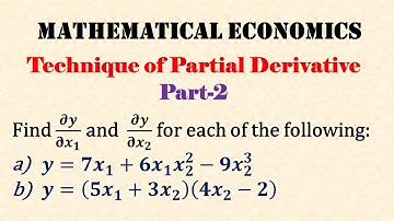 Technique of Partial Derivative  - Part-2