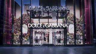 Dolce&Gabbana April 2018 window displays, New York boutique the making of