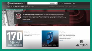 ASM Failure Analysis Database Digital Library Introduction and Overview