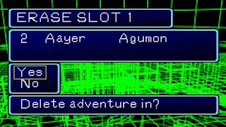 Digimon World | Glitch | Restore deleted saves
This works because the game always keeps a backup save for each game. By cancelling the saving process on starting a new game, you break the main save so the game restores the last backup. Digimon World | Glitch | Restore deleted saves