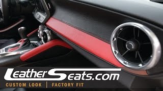 2016 Fireball Camaro SS Interior - How To Install Leather Door Panels & Dash Piece- LeatherSeats.com