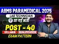 AIIMS Gorakhpur🔥 Lab Technician Vacancy 2025 | कौन कर सकता है आवेदन?Syllabus #AIIMS #AIIMSGorakhpur