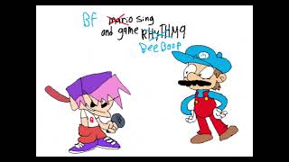 FNF MARIO SING AND GAME RHYTHM 9 but the roles are reversed (+FLM)