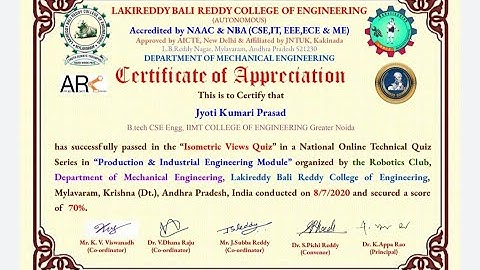 National level quiz on Isometric view ||Free E-certificate within 2 minutes|online quiz 2020