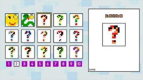 Pic-a-Pix Color - Solving 10x10 puzzles