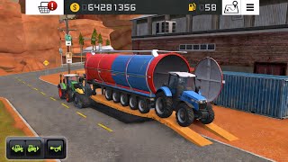 FS 18 Trasporto Cisterna e Trattore con Grande Caricatore: Gameplay di Farming Simulator 18: Time... screenshot 4