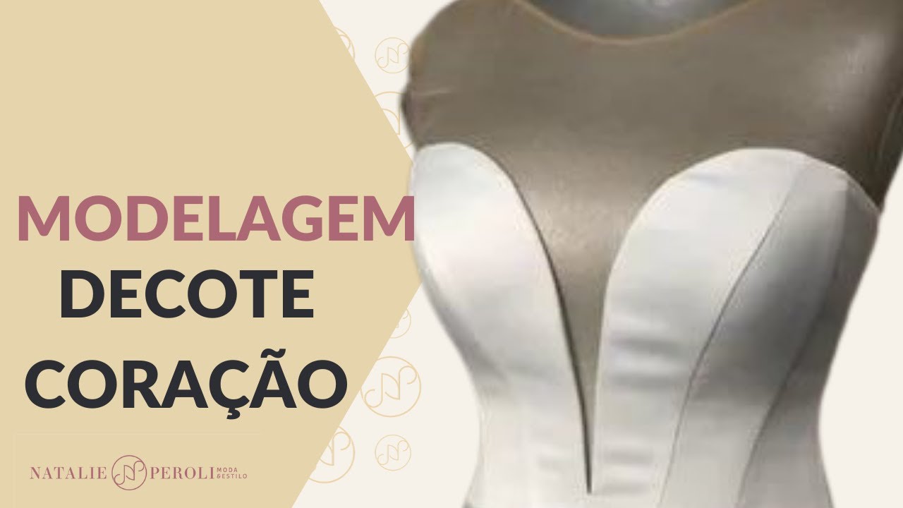 Modelagem Decote Coração - Vestido de Noiva