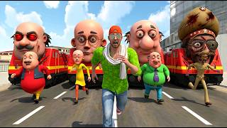 Motu-Patlu Head Train Attack In Indian Theft Auto Simulator