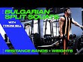 Legs | Bulgarian Split Squats with Resistance Bands