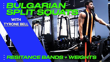 Legs | Bulgarian Split Squats with Resistance Bands