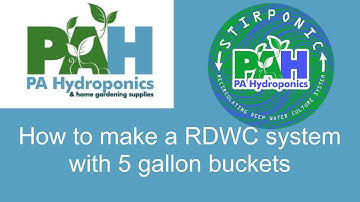 How to make a RDWC system with 5 gallon buckets. Introduction to PA Hydro Stirponics RDWC systems..