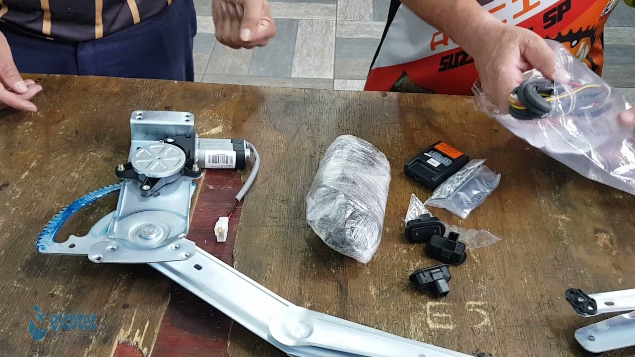 Como instalar KIT de vidro elétrico aprenda a instalar instalando maquina vidro cores dos fios GM