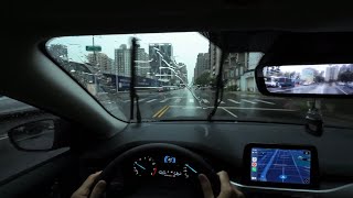 Driving POV on a Rainy Day | Ambient Sounds | Kaohsiung, Taiwan | Ford Focus