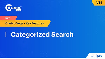 Categorised Search | Clarico Vega v14
