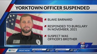 Yorktown officer suspended