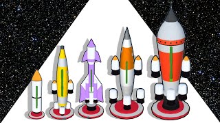 Recharge Rocket Run Game - Level Up Rockets Max Level GAMEPLAY