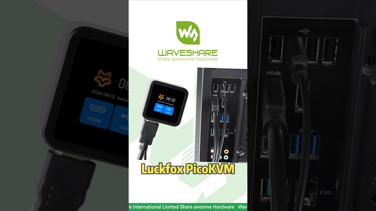 Luckfox PicoKVM,Full IP-KVM for Remote PC/Server Mgmt,Full UEFI/BIOS Access & 1080p Video