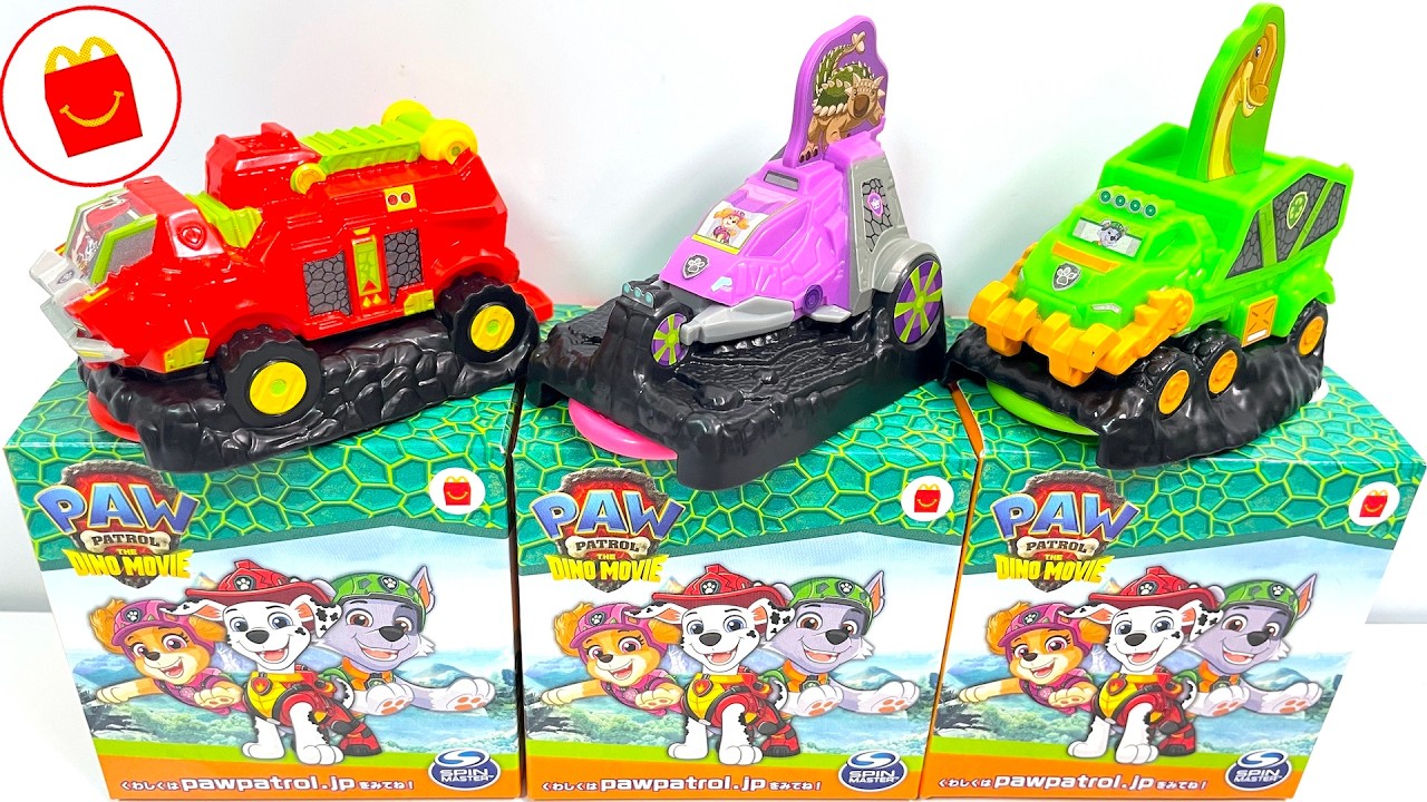 2026/7/10～ Japanese McDonalds happy meal toys PAW PATROL THE DINO