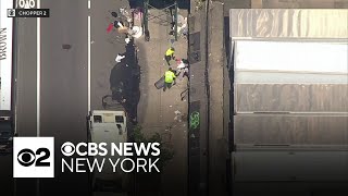 Crews clear homeless encampment on 46th Street in Manhattan