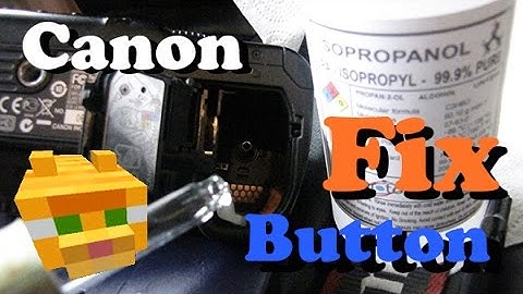 Fix shutter release button not working Canon 30D 40D 50D