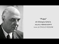 Fuga di ghiorgos seferis letta da paolo rossini