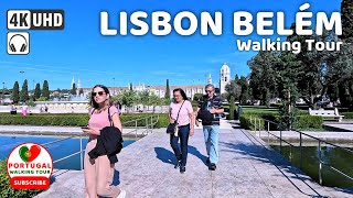 🇵🇹 [4K WALK] Belém Lisbon Portugal Walking Tour Historical Landmarks Autumn 2023
