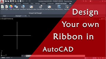 Design Your own Ribbon In AutoCAD || AutoCAD LT ||