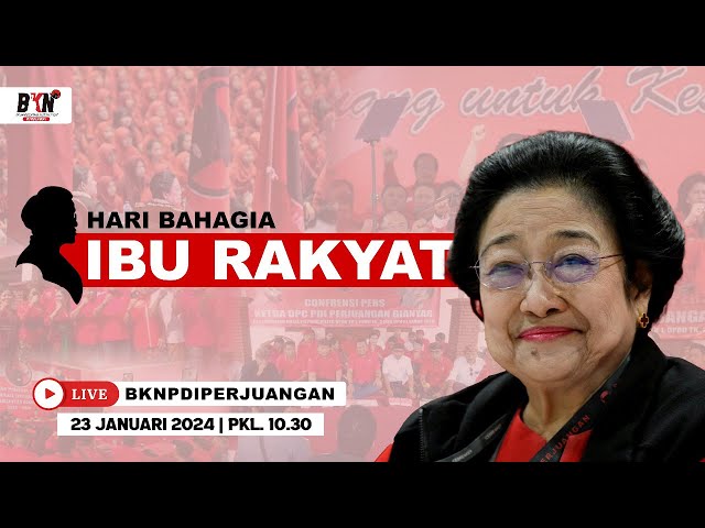 🔴LIVE - Merayakan Hari Bahagia Ibu Rakyat | Megawati Soekarnoputri class=