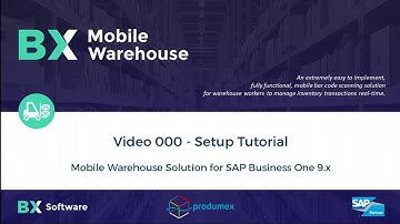 BX Mobile Warehouse for SAP Business One: Setup