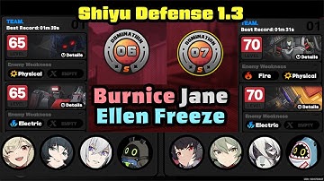 Burnice Jane & Ellen Freeze Bruteforce | Shiyu Defense 1.3 | Critical Node 7 & 6 | Zenless Zone Zero