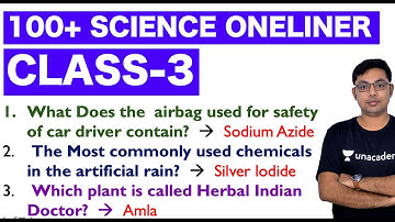 WBCS EXAM | SCIENCE ONE LINER  | TOP 100+ Q&A | PART 3 | BIBHRANGSHU MAHAPATRA