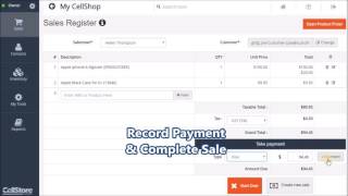 CellStore Software Point of Sale Basics screenshot 2